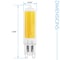 Luxrite G9 LED Light Bulbs 4.5W 50W Equivalent 450LM 4000K Cool White Dimmable Glass Bi-Pin Base, 5PK LR24693-5PK - alternate 3